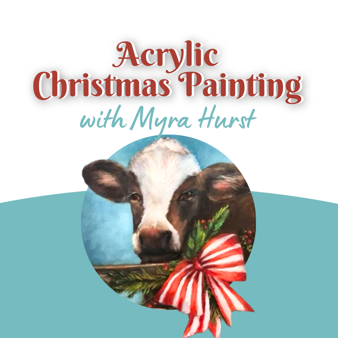 Acrylic Christmas Painting web image