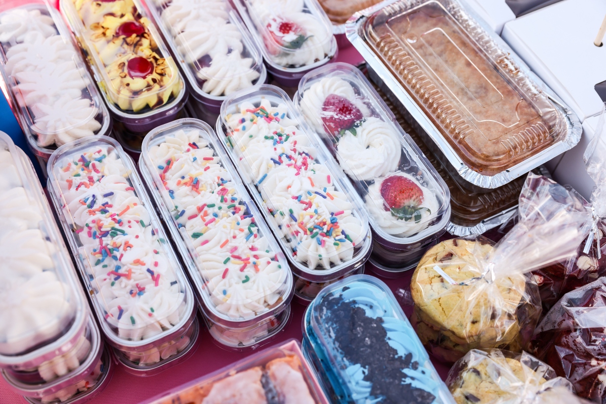 Assortment of baked goods.