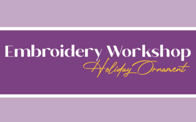 Ornament Embroidery Workshop